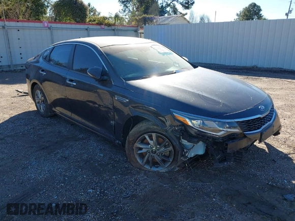 2019 Kia Optima LX with VIN 5XXGT4L3XKG292437, listed as a IAAI auction lot 40682048 with 151,012 mi miles. Bid and sale history available at carsss.com. Image 1.