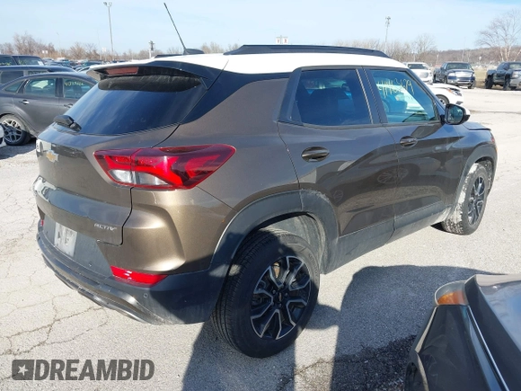 2021 Chevrolet TrailBlazer ACTIV with VIN KL79MSSL1MB104504, listed as a IAAI auction lot 41463679 with 78,382 mi miles and . Bid and sale history available at DreamBid. Image 4.