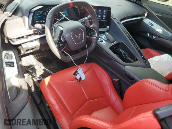 2023 Chevrolet Corvette 1LT with VIN 1G1YA2D40P5138801, listed as a Copart auction lot 86549314 with 6,374 mi miles and Salvage title. Bid and sale history available at DreamBid. Image 8.