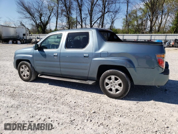 2007 Honda Ridgeline RTL w/Leather with VIN 2HJYK16587H540817, listed as a Copart auction lot 49950124 with 169,275 mi miles and Salvage Title. Bid and sale history available at carsss.com. Image 2.