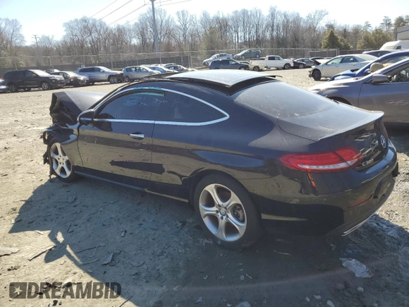 2017 Mercedes-Benz C 300 with VIN WDDWJ4KB6HF452935, listed as a Copart auction lot 46582135 with Not Provided miles and Salvage Title. Bid and sale history available at DreamBid. Image 2.