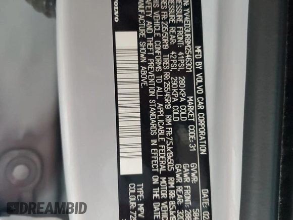 2021 Volvo XC40 с VIN YV4ED3UR8M2546301, выставлен на аукционе Copart как лот 56724205 с пробегом 19 132 миль миль и Списание • Salvage title. История ставок и продаж доступна на DreamBid. Изображение 14.