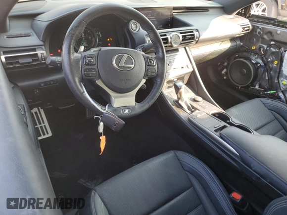 2019 Lexus RC 350 with VIN JTHHZ5BC1K5020064, listed as a Copart auction lot 69312984 with 37,052 mi miles and Salvage title. Bid and sale history available at DreamBid. Image 8.