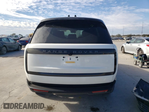 2024 Land Rover Range Rover SE with VIN SALKP9E9XRA252466, listed as a Copart auction lot 48312965 with 7,389 mi miles and Salvage Title. Bid and sale history available at carsss.com. Image 6.