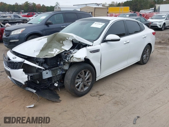 2019 Kia Optima LX with VIN 5XXGT4L30KG300576, listed as a IAAI auction lot 40753034 with 113,721 mi miles. Bid and sale history available at carsss.com. Image 2.
