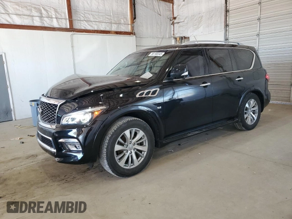 2016 Infiniti QX80 Limited with VIN JN8AZ2NE6G9123242, listed as a Copart auction lot 56198345 with 114,478 mi miles and Salvage title. Bid and sale history available at DreamBid. Image 1.
