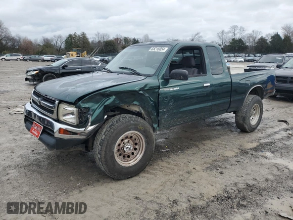 1999 Toyota Tacoma PreRunner z VIN 4TASM92N5XZ417982, wystawiony jako Copart lot #85216054 z przebiegiem 200 772 mil mil oraz Szkoda całkowita • Salvage title. Historia ofert i sprzedaży dostępna na DreamBid. Obrazek 1.