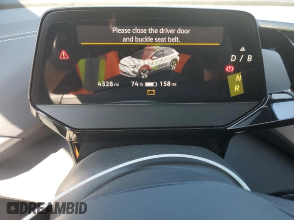 2023 Volkswagen ID.4 Pro with VIN 1V2VMPE86PC042164, listed as a Copart auction lot 50260215 with 4,328 mi miles and Clean Title. Bid and sale history available at DreamBid. Image 9.