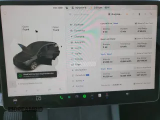 2023 Tesla Model Y Long Range with VIN 7SAYGDEE8PF877926, listed as a Copart auction lot 44342645 with 41,408 mi miles and Salvage Title. Bid and sale history available at DreamBid. Image 9.