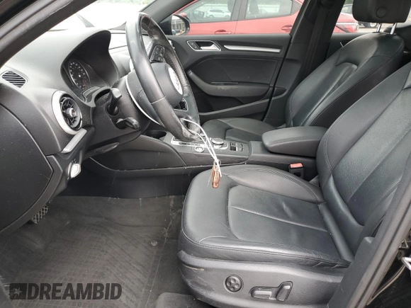 2017 Audi A3 Sedan Premium with VIN WAUAUGFFXH1063929, listed as a Copart auction lot 63546174 with 67,684 mi miles and Salvage Title. Bid and sale history available at carsss.com. Image 7.