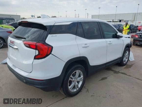 2021 GMC Terrain SLE with VIN 3GKALMEV1ML349365, listed as a IAAI auction lot 41565424 with 23,223 mi miles and . Bid and sale history available at carsss.com. Image 4.