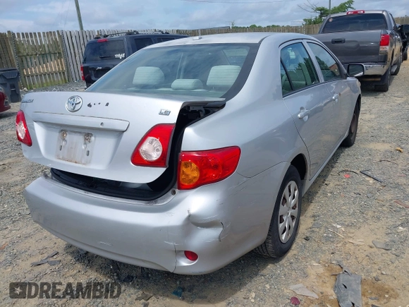 2009 Toyota Corolla with VIN 1NXBU40E89Z128911, listed as a IAAI auction lot 42714988 with 215,416 mi miles and . Bid and sale history available at DreamBid. Image 4.