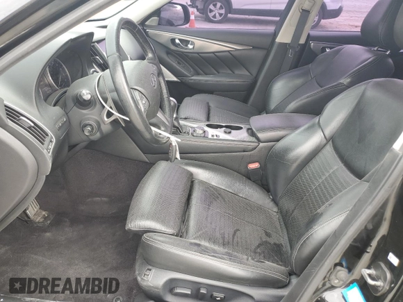 2017 Infiniti Q50 Red Sport 400 with VIN JN1FV7AP3HM850700, listed as a Copart auction lot 49844005 with 58,257 mi miles and Salvage title. Bid and sale history available at DreamBid. Image 7.