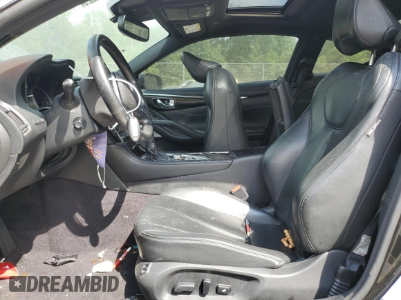 2017 Infiniti Q60 Premium with VIN JN1EV7EL1HM550172, listed as a Copart auction lot 60132375 with 110,704 mi miles and Salvage title. Bid and sale history available at DreamBid. Image 7.