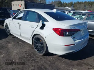 2023 Honda Civic Sedan Sport with VIN 2HGFE2F57PH510749, listed as a IAAI auction lot 41702390 with 31,820 mi miles. Bid and sale history available at carsss.com. Image 3.