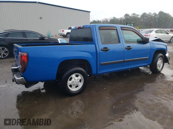 2008 GMC Canyon SLE1 with VIN 1GTCS13E788102512, listed as a Copart auction lot 43248555 with 0 mi miles and Salvage Title. Bid and sale history available at carsss.com. Image 3.