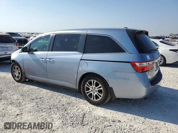 2011 Honda Odyssey EX-L with VIN 5FNRL5H63BB098207, listed as a Copart auction lot 75200284 with 191,504 mi miles and Salvage Title. Bid and sale history available at DreamBid. Image 2.