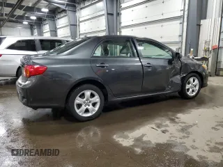 2009 Toyota Corolla with VIN 1NXBU40E49Z019376, listed as a Copart auction lot 46895925 with 91,989 mi miles and Salvage Title. Bid and sale history available at carsss.com. Image 3.