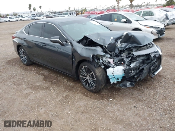 2025 Lexus ES 300h with VIN 58ADA1C10SU057257, listed as a IAAI auction lot 42192136 with 8,030 mi miles and . Bid and sale history available at DreamBid. Image 1.