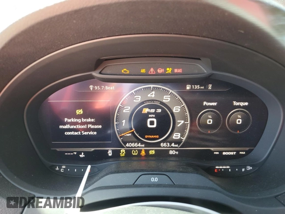 2018 Audi RS 3 z VIN WUABWGFF9J1905637, wystawiony jako Copart lot #52708554 z przebiegiem 40 664 mil mil oraz . Historia ofert i sprzedaży dostępna na DreamBid. Obrazek 9.