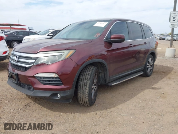 2016 Honda Pilot EX-L with VIN 5FNYF5H57GB028307, listed as a IAAI auction lot 41925711 with 125,118 mi miles and . Bid and sale history available at DreamBid. Image 17.