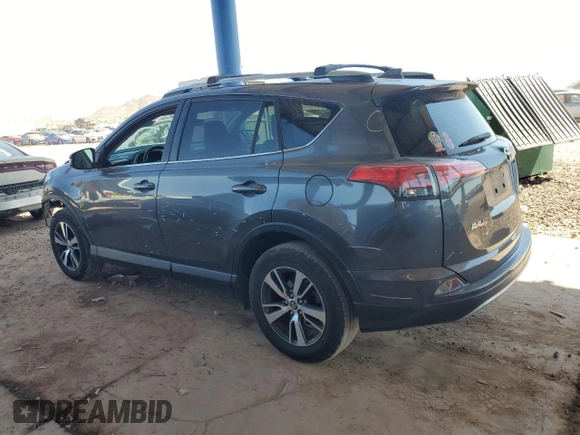 2018 Toyota RAV4 XLE with VIN JTMWFREV5JJ180198, listed as a Copart auction lot 52440575 with 43,707 mi miles and Salvage Title. Bid and sale history available at DreamBid. Image 2.