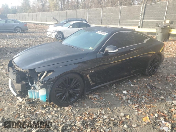 2017 Infiniti Q60 Sport z VIN JN1EV7EK6HM364554, wystawiony jako Copart lot #81057004 z przebiegiem 70 835 mil mil oraz Szkoda całkowita • Salvage title. Historia ofert i sprzedaży dostępna na DreamBid. Obrazek 1.