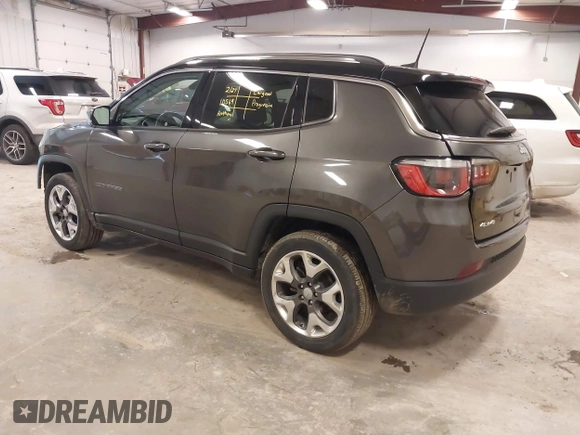 2019 Jeep Compass Limited z VIN 3C4NJDCBXKT806442, wystawiony jako IAAI lot #41745968 z przebiegiem 42 478 mil mil oraz . Historia ofert i sprzedaży dostępna na DreamBid. Obrazek 3.