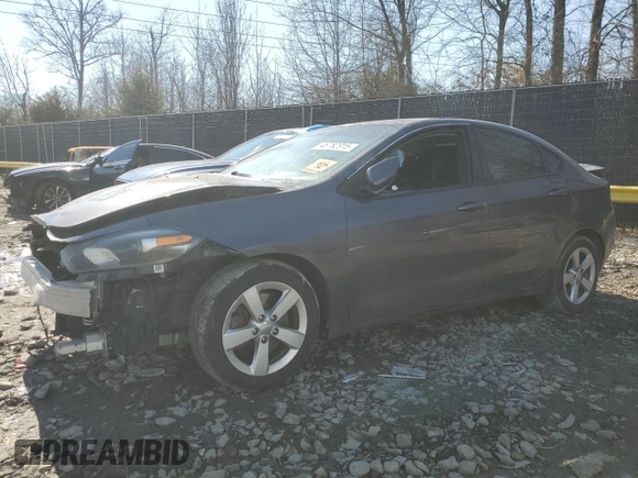 2015 Dodge Dart SXT with VIN 1C3CDFBB7FD309327, listed as a Copart auction lot 46782915 with 150,420 mi miles and Salvage Title. Bid and sale history available at carsss.com. Image 1.