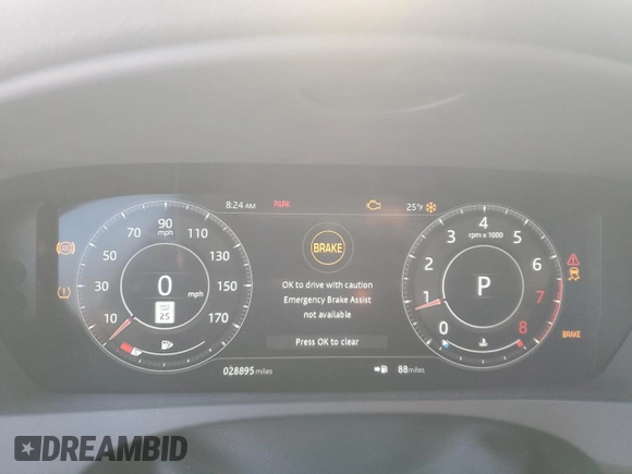 2020 Jaguar F-Pace S with VIN SADCM2FVXLA639831, listed as a Copart auction lot 87211504 with 28,995 mi miles and Salvage Title. Bid and sale history available at DreamBid. Image 9.