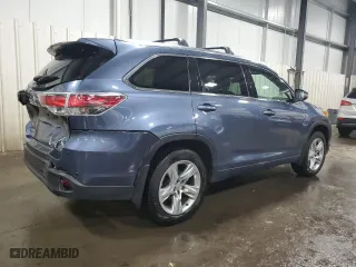 2015 Toyota Highlander Limited with VIN 5TDDKRFH9FS183319, listed as a Copart auction lot 47592705 with 146,876 mi miles and Salvage Title. Bid and sale history available at carsss.com. Image 3.
