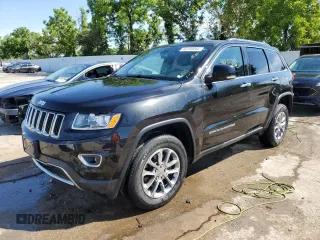 2014 Jeep Grand Cherokee Limited z VIN 1C4RJFBG1EC569933, wystawiony jako Copart lot #60108464 z przebiegiem 114 525 mil mil oraz Szkoda całkowita • Salvage title. Historia ofert i sprzedaży dostępna na DreamBid. Obrazek 1.