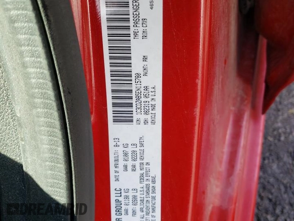 2014 Dodge Avenger SE with VIN 1C3CDZAB5EN115780, listed as a Copart auction lot 71506833 with 129,526 mi miles and Salvage Title. Bid and sale history available at carsss.com. Image 13.