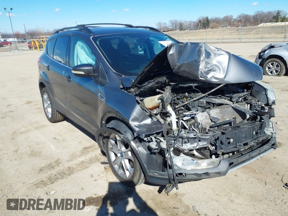 2013 Ford Escape SEL with VIN 1FMCU0HX2DUA51416, listed as a IAAI auction lot 41689474 with 140,596 mi miles and . Bid and sale history available at DreamBid. Image 1.