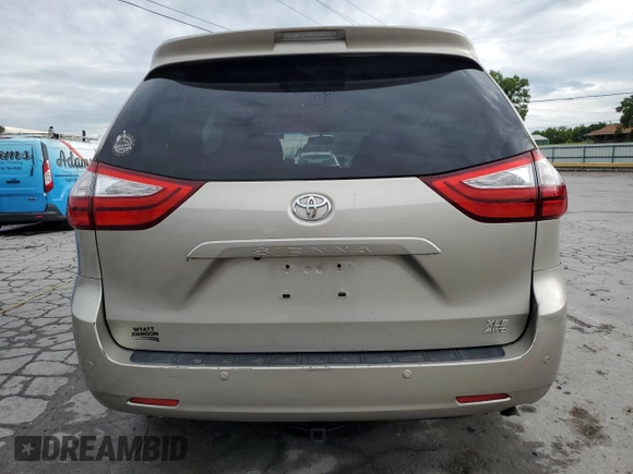 2017 Toyota Sienna XLE with VIN 5TDDZ3DC7HS170619, listed as a Copart auction lot 58575075 with 153,184 mi miles and Clean title. Bid and sale history available at DreamBid. Image 6.