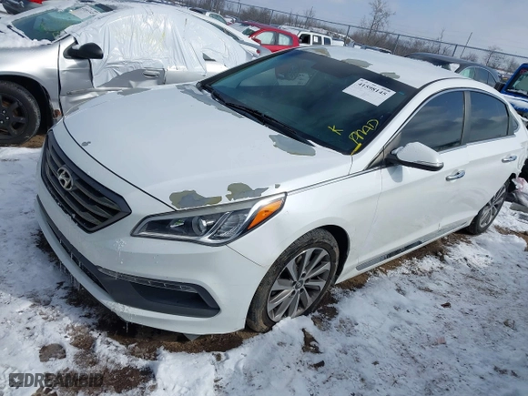 2015 Hyundai Sonata 2.4L Sport with VIN 5NPE34AF9FH123704, listed as a IAAI auction lot 41598145 with 94,551 mi miles. Bid and sale history available at carsss.com. Image 17.