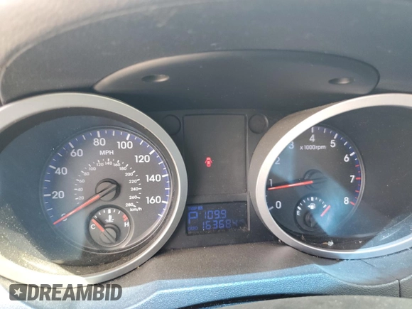 2010 Hyundai Genesis Coupe with VIN KMHHU6KH1AU025007, listed as a Copart auction lot 59543995 with 163,684 mi miles and Salvage title. Bid and sale history available at DreamBid. Image 9.