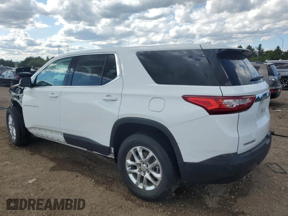 2020 Chevrolet Traverse LS with VIN 1GNERFKW0LJ312325, listed as a Copart auction lot 57518125 with 53,748 mi miles and Salvage title. Bid and sale history available at DreamBid. Image 2.