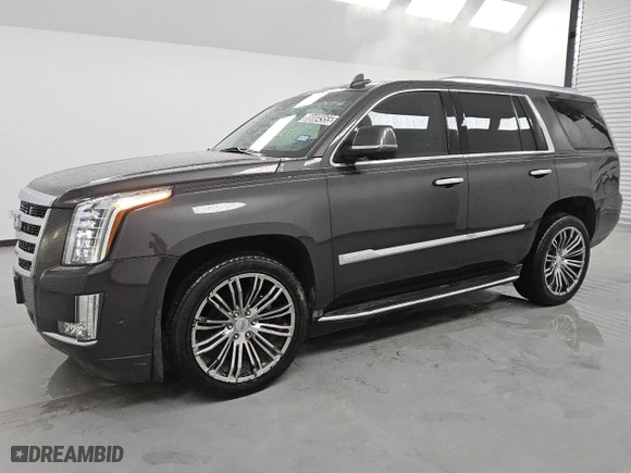 2018 Cadillac Escalade Luxury with VIN 1GYS3BKJ6JR225287, listed as a Copart auction lot 88004955 with 123,734 mi miles and Clean Title. Bid and sale history available at carsss.com. Image 1.