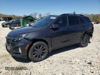 2022 Chevrolet Equinox RS with VIN 3GNAXWEV2NS202014, listed as a Copart auction lot 55381305 with 58,080 mi miles and Salvage title. Bid and sale history available at DreamBid. Image 1.