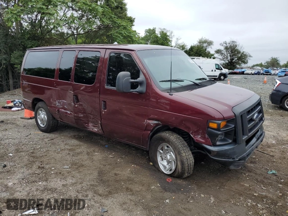 2008 Ford Econoline Passenger XL with VIN 1FMNE11W28DB28420, listed as a Copart auction lot 69724594 with 481,294 mi miles and Salvage Title. Bid and sale history available at DreamBid. Image 4.