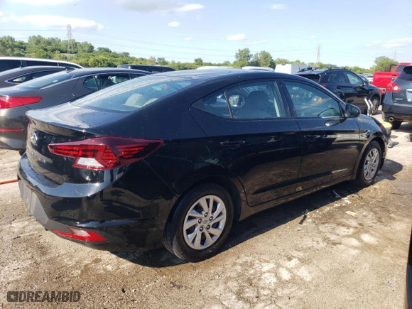 2019 Hyundai Elantra SE with VIN 5NPD74LF2KH489124, listed as a Copart auction lot 60261664 with 104,666 mi miles and Salvage Title. Bid and sale history available at carsss.com. Image 3.