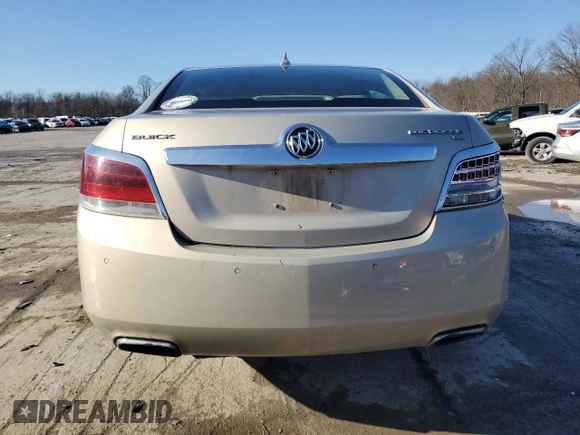2012 Buick LaCrosse Premium 1 with VIN 1G4GE5E30CF105800, listed as a Copart auction lot 85294834 with 130,904 mi miles and Salvage title. Bid and sale history available at DreamBid. Image 6.