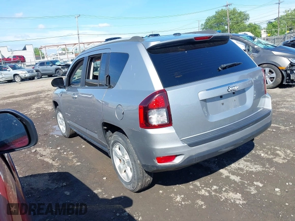 2017 Jeep Compass Sport SE with VIN 1C4NJCBA3HD185854, listed as a IAAI auction lot 42365395 with 100,308 mi miles and . Bid and sale history available at DreamBid. Image 3.