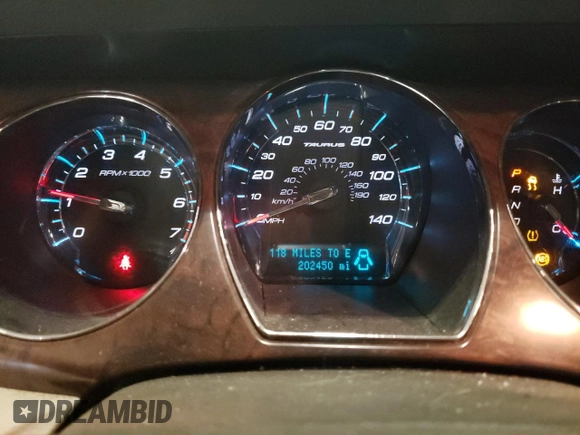 2011 Ford Taurus SEL with VIN 1FAHP2EW7BG175465, listed as a Copart auction lot 54429085 with 202,450 mi miles and Salvage Title. Bid and sale history available at carsss.com. Image 9.