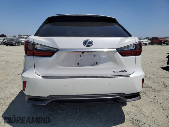 2016 Lexus RX 450h with VIN 2T2BGMCA3GC006225, listed as a Copart auction lot 60905265 with 141,016 mi miles and Salvage title. Bid and sale history available at DreamBid. Image 6.