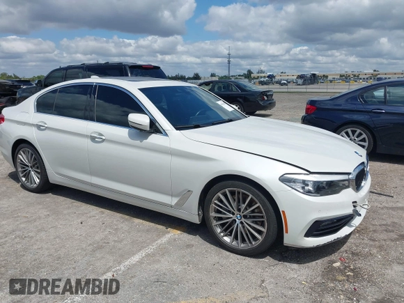 2018 BMW 5 Series 540i with VIN WBAJE5C50JWA96432, listed as a IAAI auction lot 41983684 with 48,955 mi miles and . Bid and sale history available at carsss.com. Image 1.