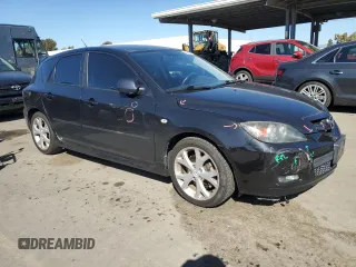 2007 Mazda 3 S Sport with VIN JM1BK144671708098, listed as a Copart auction lot 46688725 with 143,968 mi miles and Salvage Title. Bid and sale history available at DreamBid. Image 4.