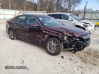 2019 Kia Optima LX with VIN 5XXGT4L33KG352722, listed as a Copart auction lot 87468804 with 49,167 mi miles and Salvage Title. Bid and sale history available at DreamBid. Image 4.