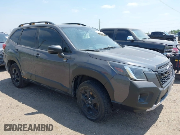 2023 Subaru Forester Wilderness with VIN JF2SKAMC1PH503305, listed as a IAAI auction lot 42054574 with Not provided miles and . Bid and sale history available at DreamBid. Image 1.